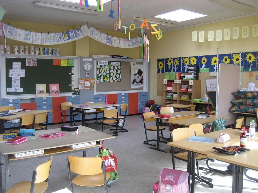 Ein Klassenraum der Grundschule Uphuser Straße